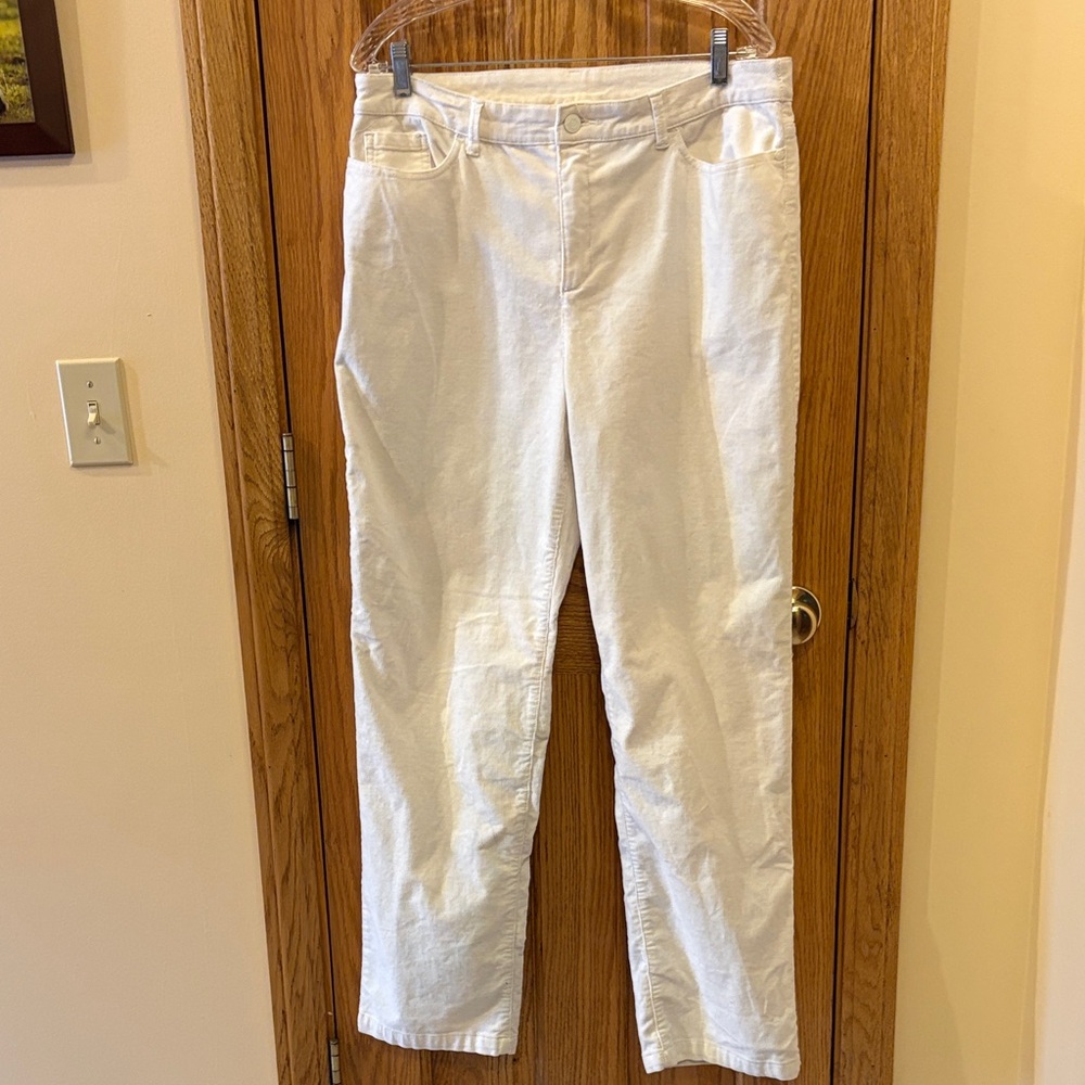 Croft & Barrow Cream Corduroy Pants